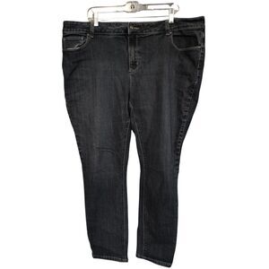 Roz & Ali Women's Size‎ 22 Dark Wash High Rise Skinny Jeans